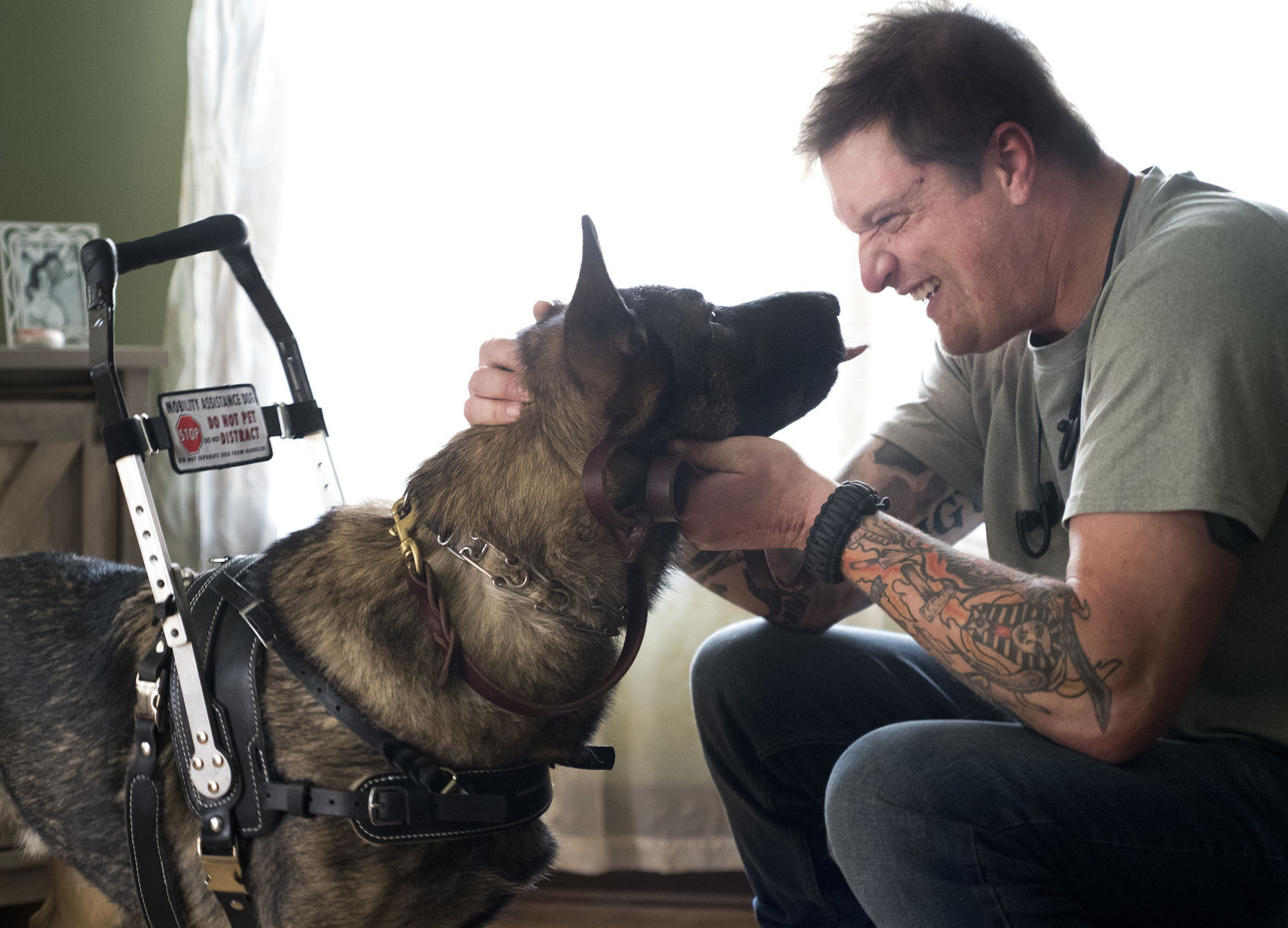Service dog Adam Menin